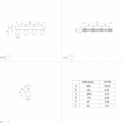 Luminaires Eglo Appliques|Applique murale Eglo GUANAL Noir, 4 lumières