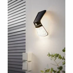Applique murale Eglo LAMOZZO LED Blanc, 1 lumière, Détecteur de mouvement