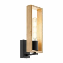 Luminaires Eglo Appliques|Applique murale Eglo LITTLETON Noir, 1 lumière