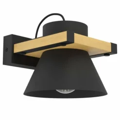 Luminaires Eglo Appliques|Applique murale Eglo MACCLES Noir, 1 lumière