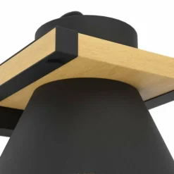 Luminaires Eglo Appliques|Applique murale Eglo MACCLES Noir, 1 lumière