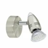 Luminaires Eglo Éclairage Led|Applique murale Eglo MAGNUM-LED Nickel mat