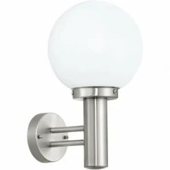 Applique murale Eglo NISIA Acier inoxydable, 1 lumière