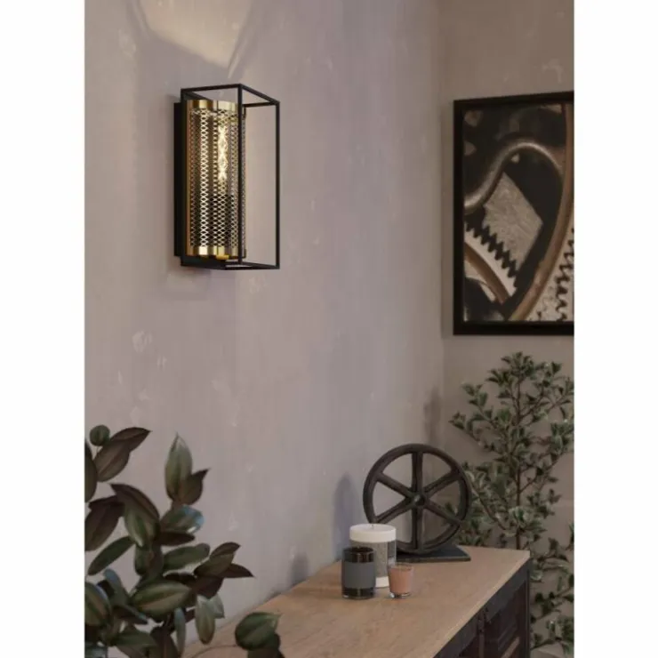 Luminaires Eglo Appliques|Applique murale Eglo NOHALES Noir, 1 lumière