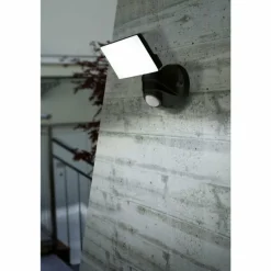 Applique murale EGLO PAGINO LED Noir, 1 lumière, Détecteur de mouvement