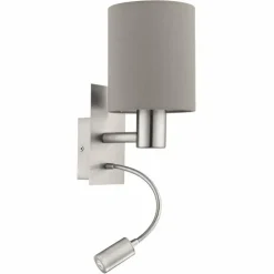 Luminaires Eglo Éclairage Led|Applique murale Eglo PASTERI LED Nickel mat, 2 lumières