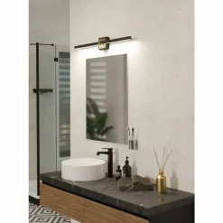 Luminaires Eglo Éclairage Led|Applique murale Eglo PEGUERA LED Noir, 1 lumière