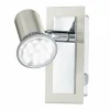 Luminaires Eglo Éclairage Led|Applique murale Eglo ROTTELO LED Nickel mat