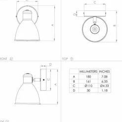 Luminaires Eglo Éclairage Led|Applique murale Eglo SAN PERI LED Noir, Blanc, 1 lumière