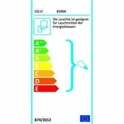 Applique murale Eglo SIDNEY Acier inoxydable