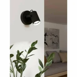 Luminaires Eglo Éclairage Led|Applique murale Eglo SOREGO LED Noir, 1 lumière