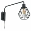 Luminaires Eglo Appliques|Applique murale Eglo TABILLANO Noir, 1 lumière