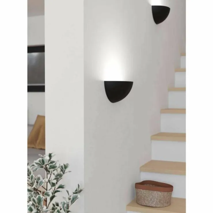 Luminaires Eglo Appliques|Applique murale Eglo TANURA Noir, 1 lumière