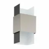 Luminaires Eglo Appliques|Applique murale Eglo VENTOSA LED Nickel mat, Noir, Blanc, 2 lumières