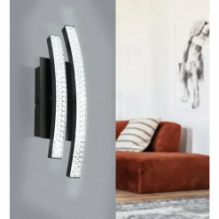 Luminaires Eglo Éclairage Led|Applique murale Eglo-Leuchten LEJIAS LED Noir, 1 lumière