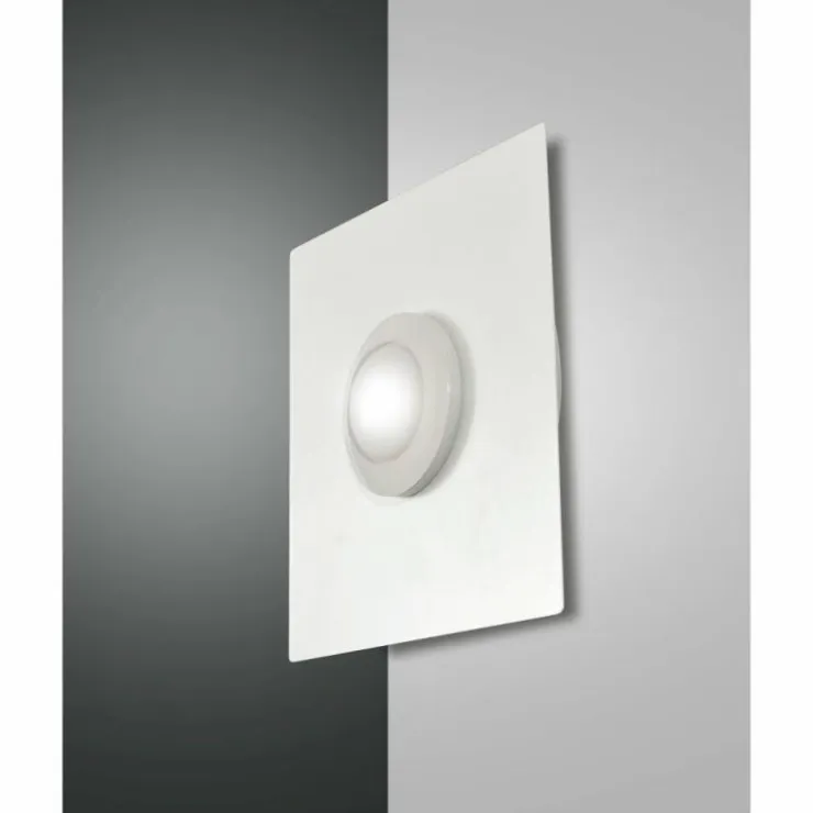 Luminaires Fabas Luce Éclairage Led|Applique murale Fabas Luce Swan LED Blanc, 1 lumière