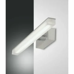 Luminaires Fabas Luce Éclairage Led|Applique murale Fabas Luce Saura LED Chrome, 1 lumière