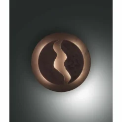 Luminaires Fabas Luce Appliques|Applique murale Fabas Luce Ceva LED Rouille, 1 lumière