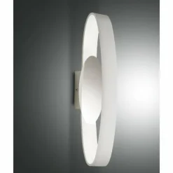 Luminaires Fabas Luce Appliques|Applique murale Fabas Luce Gaby LED Blanc, 1 lumière