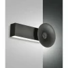 Luminaires Fabas Luce Éclairage Led|Applique murale Fabas Luce Aretha LED Noir, 1 lumière