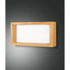 Luminaires Fabas Luce Éclairage Led|Applique murale Fabas Luce Window LED Brun, 1 lumière
