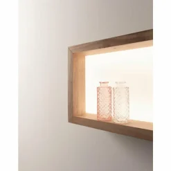 Luminaires Fabas Luce Éclairage Led|Applique murale Fabas Luce Window LED Brun, 1 lumière