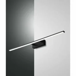 Applique murale Fabas Luce Nala LED Noir, 1 lumière