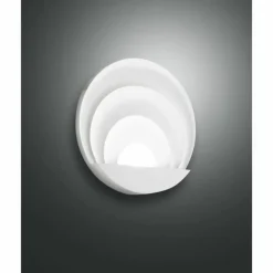 Luminaires Fabas Luce Appliques|Applique murale Fabas Luce Sunrise Blanc, 1 lumière