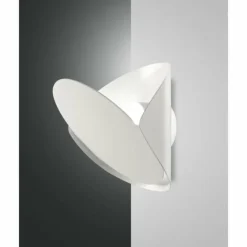 Luminaires Fabas Luce Éclairage Led|Applique murale Fabas Luce Shield LED Blanc, 1 lumière