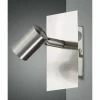 Luminaires Fabas Luce Spots Et Projecteurs|Applique murale Fabas Luce Tucson Nickel mat, 1 lumière