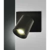 Luminaires Fabas Luce Spots Et Projecteurs|Applique murale Fabas Luce Modo Noir, 1 lumière