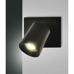 Luminaires Fabas Luce Spots Et Projecteurs|Applique murale Fabas Luce Modo Noir, 1 lumière