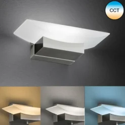 Luminaires Fischer & Honsel Éclairage Led|Applique murale Fischer & Honsel Bowl TW LED Nickel mat, 1 lumière