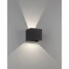 Luminaires Fischer & Honsel Éclairage Led|Applique murale Fischer & Honsel Wall LED Noir, 2 lumières