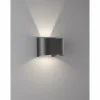 Luminaires Fischer & Honsel Éclairage Led|Applique murale Fischer & Honsel Wall LED Noir, 2 lumières