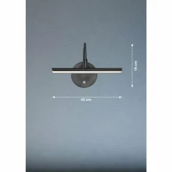 Luminaires Fischer & Honsel Éclairage Led|Applique murale Fischer & Honsel Nami LED Noir, 1 lumière