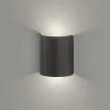 Luminaires Fischer & Honsel Éclairage Led|Applique murale Fischer & Honsel Halv LED Noir, 2 lumières