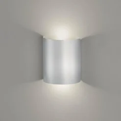 Luminaires Fischer & Honsel Éclairage Led|Applique murale Fischer & Honsel Halv LED Argenté, 2 lumières