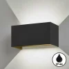 Luminaires Fischer & Honsel Éclairage Led|Applique murale Fischer & Honsel Wallo LED Noir, 4 lumières