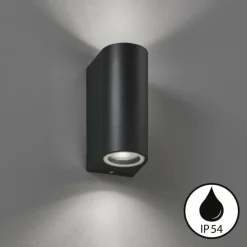 Luminaires Fischer & Honsel Éclairage Led|Applique murale Fischer & Honsel Marlon LED Noir, 2 lumières