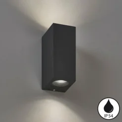 Luminaires Fischer & Honsel Éclairage Led|Applique murale Fischer & Honsel Emilio LED Noir, 2 lumières