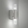 Luminaires Fischer & Honsel Appliques|Applique murale Fischer-Honsel Nyra LED Nickel mat, 2 lumières