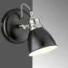 Luminaires Fischer & Honsel Appliques|Applique murale Fischer-Honsel Wales Noir, 1 lumière