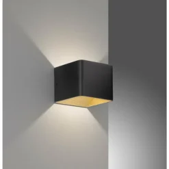 Luminaires Fischer & Honsel Appliques|Applique murale Fischer-Honsel Dan LED Noir, 1 lumière