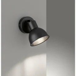Luminaires Fischer & Honsel Spots Et Projecteurs|Applique murale Fischer-Honsel Speedy Noir, 1 lumière