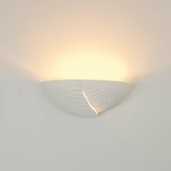 hofstein Appliques|Applique murale Garessio Blanc, 1 lumière
