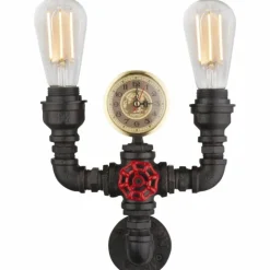 Luminaires Globo Lighting Appliques|Applique murale Globo BAYUDA Noir, 2 lumières