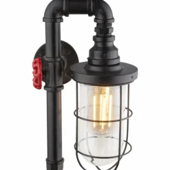 Luminaires Globo Lighting Appliques|Applique murale Globo BAYUDA Noir, 1 lumière