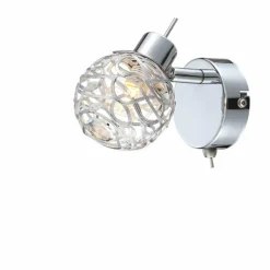 Luminaires Globo Lighting Spots Et Projecteurs|Applique murale Globo Bolt LED Chrome, 1 lumière