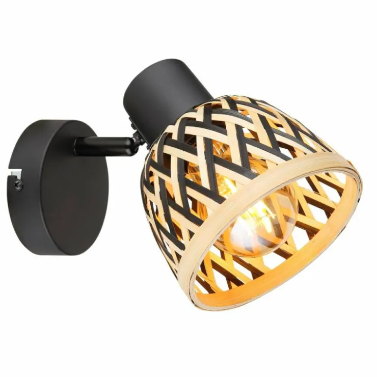 Luminaires Globo Lighting Spots Et Projecteurs|Applique murale Globo COLLY Noir, 1 lumière